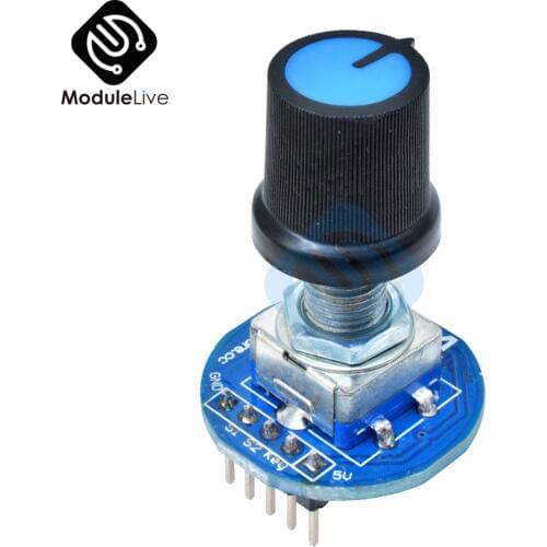 5PCS Rotating Potentiometer Knob Cap Digital Control Module Board Rotary Encoder Control Controller Switch 5V Diy Kit
