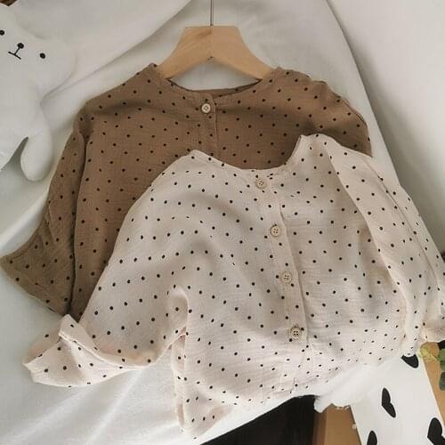 2021 Summer New Boys and Girls Lightweight Breathable Cotton Shirt Babys Top