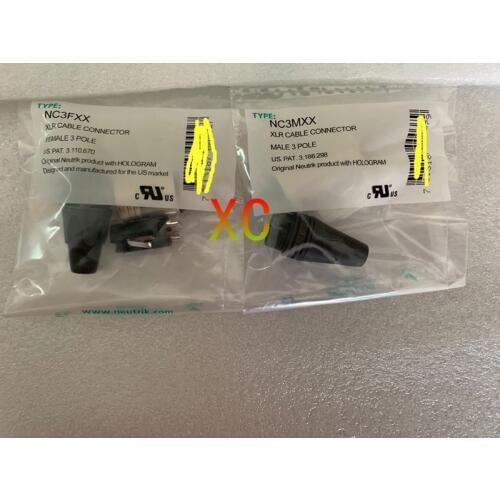 Upgraded version20Pcs/lot 10PCS NC3MXX & 10PCS NC3FXX NEUTRIK Male and female A set 3 Pin XLR Connector with