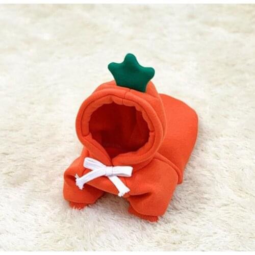 New Winter Pet Clothing Apple Banana Carrot Fruit Cartoon Hooded Cat Christmas Costume Dog forClothes Christmas Village Cloth