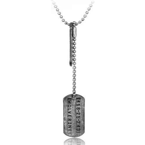 X-Men Logan Double Soldier Necklace Men Necklace
