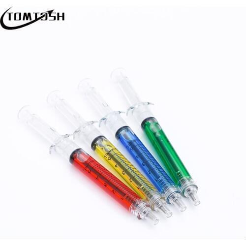 TOMTOSH Injection Type Ball Point Pen 1 / Set Doctor Nurse Gift Liquid Pen Color Random Transmission
