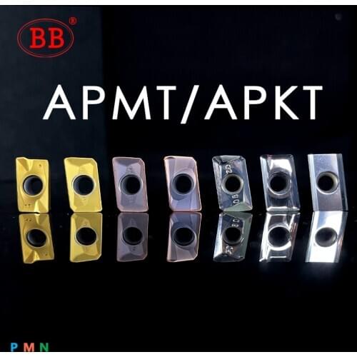 BB Carbide Insert APMT1604 APMT1135 APKT PDER CNC Machine Indexable Milling JDMT 0702 LNMU0303 High Feed Tool Blade 10PCS Plate