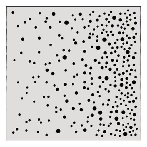 1pc Kawaii Dots Hollow Walls Template Kids Painting Decoration Stencils for Diy Scrapbooking Album Art Daily Stamp Cards Crafts