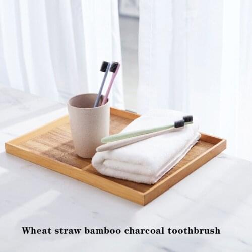 10 Pack Small Head Toothbrushes Adult Soft Hair Exported to Japan Toothbrush Boutique Soft Hair Bamboo Charcoal Toothbrush