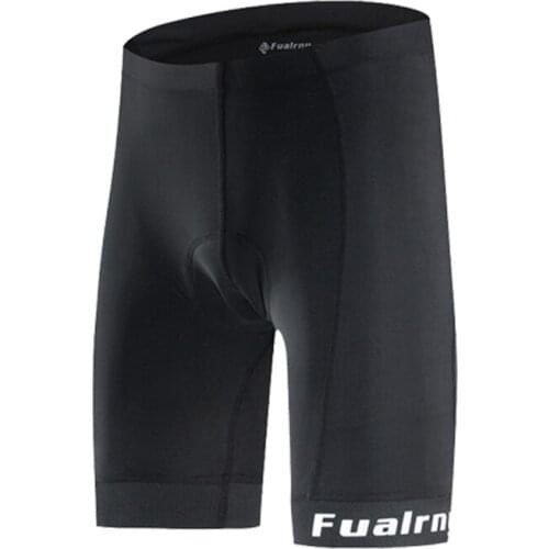 Fualrny Whole Black Bicycle Bib Shorts Men Outdoor Wear Bike Cycling 4D Coolmax Gel Padded Riding Bib Shorts Cycling Bib Shorts