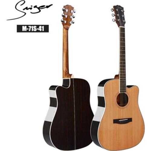 40/41inch High Quality Guitar 6 String Top Spruce Rose Mahogany Guitar High gloss Solid Top GuitarAGT150
