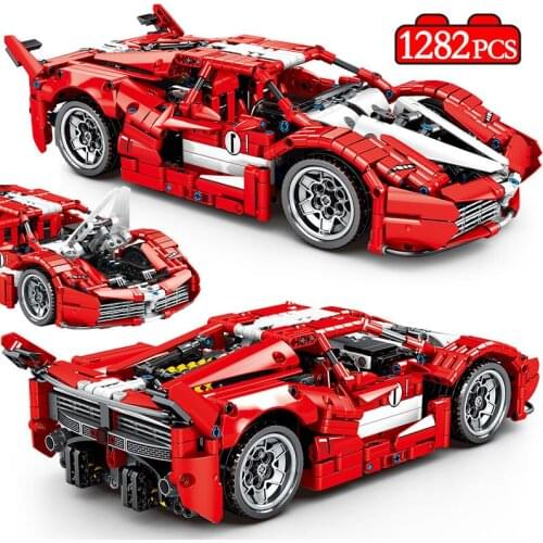 1:14 City High-Tech Mechanical Supercar Racing Vehicle Building Blocks Creator MOC Model Racer Sports Car Bricks Toys For Kids