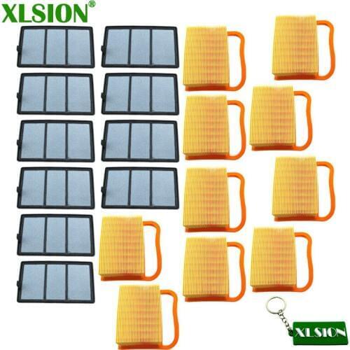 XLSION 10x Air Filter Set For Stihl Cut Off Concrete Saws TS410 TS420 TS480i TS500i, 4238 141 0300 , 4238 140 1800