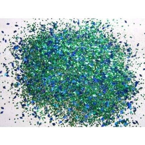 Green Holo Laser Glitter Powder Nail Art Manicure Holographic Glitter Powder