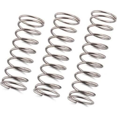 20pcs Wire Diameter 0.3mm OD 3mm Stainless Steel Micro Small Compression Spring Length 5mm-50mm