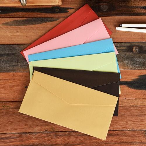 50pcs- 22x11cm Retro 120grams pearl paper envelope business invitation envelopes for wedding party invitation