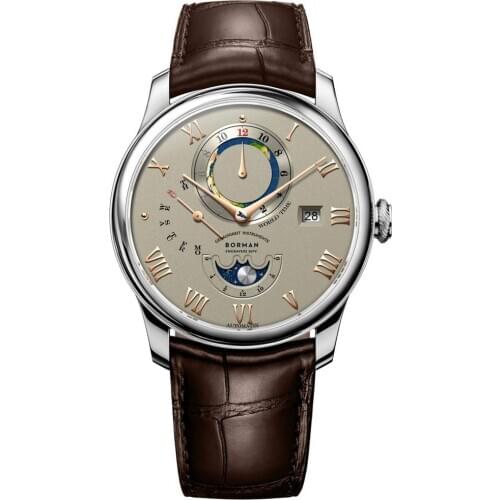 BORMAN Men Luxury Watch,Fashion Mens Automatic Watches Self Wind Mechanical Wristwatches Waterproof Sapphire Stainless Steel