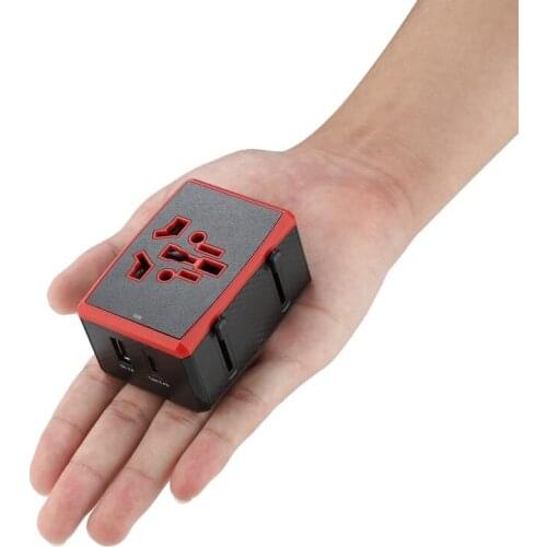 FRON International Universal Dual USB Plug Socket Converter Multi-function Portable Travel Charger Power Adapter US UK EU AU