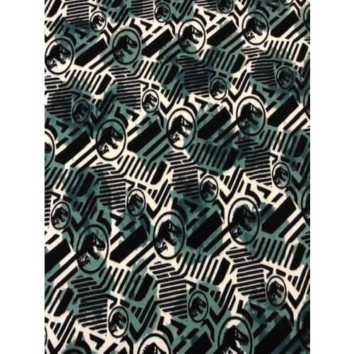 Cotton fabrics, sweatshirt fabric, dinosaurs, fabrics by meters, childrens fabrics, PERTEX textile