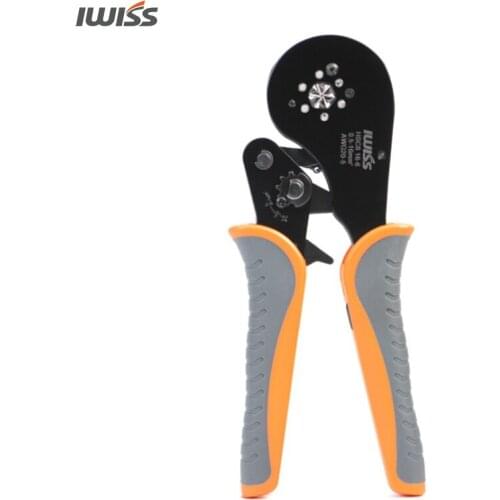 HSC8 16-6 Wire Ferrule Crimping Pliers Hexagonal Ratchet Crimper For End Sleeves And Tubular Terminals 0.5-16mm² Hand Tool Kit