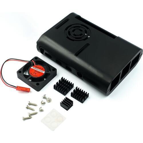 Raspberry Pi 4 Case Raspberry Pi Case with Cooling Fan Raspberry Pi 4 Heatsink for Raspberry Pi 4 Model B Pi 4B Pi4 ABS Case Box