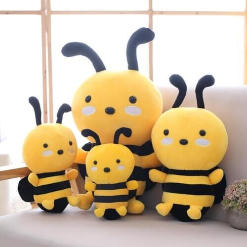 Cartoon Bee Animal Plush Stuffed Doll Kids Toy Home Sofa Couch Car Decoration