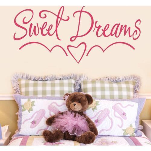 Sweet Dreams Kids Bedroom Wall Sticker Quotes Wall Decals For Kis Nursery Baby Bedroom Home Decoration Gifts For children Z008