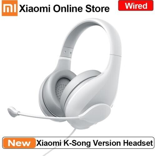 Xiaomi Bluetooth Headphone K-song Version Wireless 3.5mm Wired Noise Cancelling HD Recording Stereo Headphone with Mic