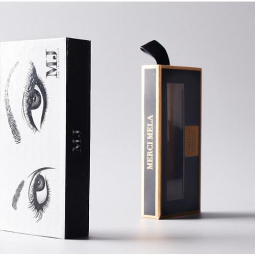 Custom logo small packaging pull out sliding cardboard paper drawer gift box with ribbon,color printing paper box ---PX10507