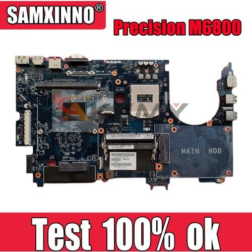 Original laptop Motherboard For DELL Precision M6800 CN-0XWC1M 0XWC1M LA-9781P SR17D Mainboard