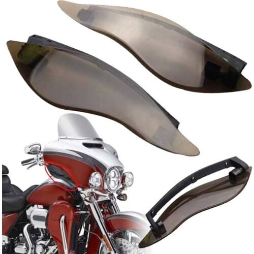 Adjustable Fairing Side Wings Wind Air Deflectors For Harley Touring Electra Street Tri Glide 2014-2020 2015 2016 2017 2018 2019