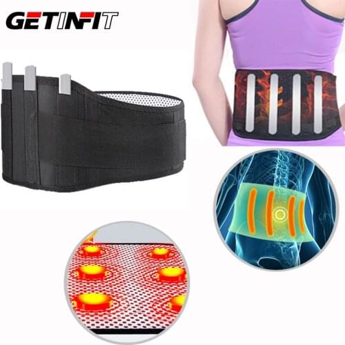 Getinfit Self-heating With 4 Plate Magnetic Tourmaline Belt For The Back With Waist Ceinture Tourmaline Support Brace Massager