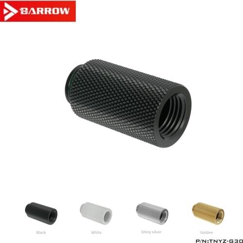 Barrow G1 / 4 Black / Bright Silver / White / Gold Inner Teeth Extension Screw Holder (Extension 30MM) TNYZ-G30