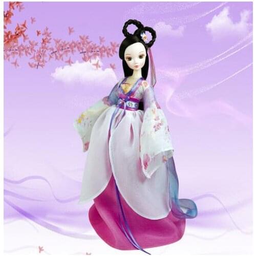 Traditional doll Kurhn.Seven Faries - Purple Fairy Dolls For Girls Birthday Christmas Gift Hobby Toys Collection 1142