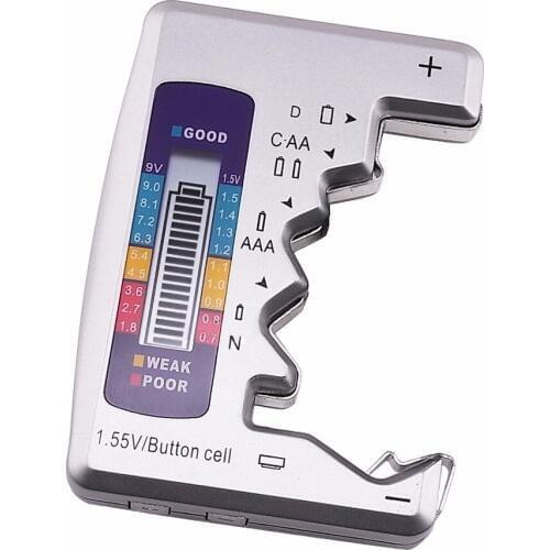 Universal Battery Analyzer Mini Multi Tester Checker C / D / N / AA / AAA 9V 1.5V Batt Digital LCD Bar Graph Display