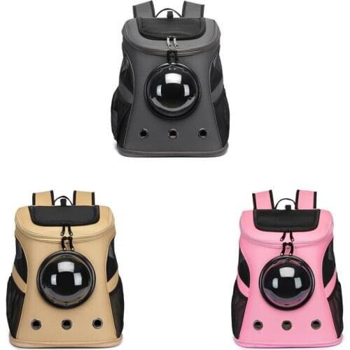 Large Capacity Pet Carrier Premium Canvas Space Capsule Kitten Cat Dog Carrier Backpack Outdoor Puppy Pet Travel Bag Breathable