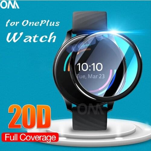 Soft Fibre Glass Protective Film For OnePlus Watch 2020 Curved Soft Fibre Smartwatch Full Screen Protector for One Plus Watch