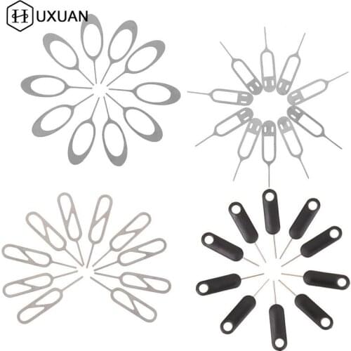 10 Pcs Universal Sim Card Tray Pin Ejecting Removal Needle Opener Ejector For HTC Samsung Galaxy Xiaomi For iPhone 7 6S 6 Plus 5