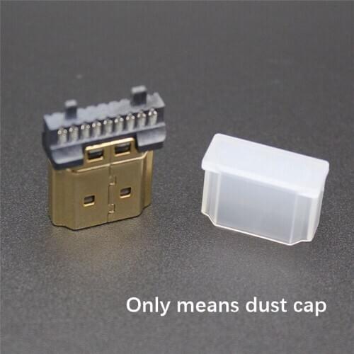 100pc dust cap for HDMI plug TV HD cable interface transparent protective cap HDMI male dust cover anti oxidation free shipping