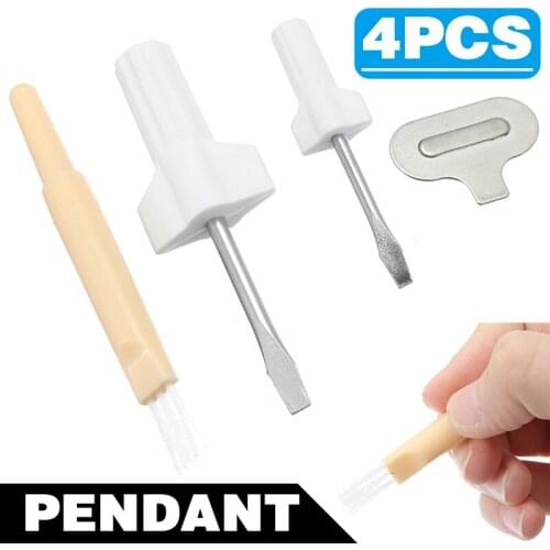 4pcs Needle Plate Driver Repair Screwdriver Cleaning Needle Brush Thread Removal Tool Household Sewing Machine Repair Accessory