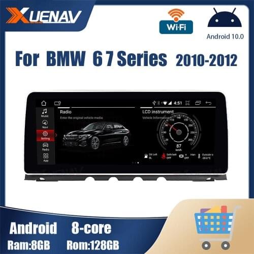 Car Radio For BMW 6 7 series 2010 2011 2012 CIC System Android Car Multimedia Player GPS Navigation Media Stereo Radio