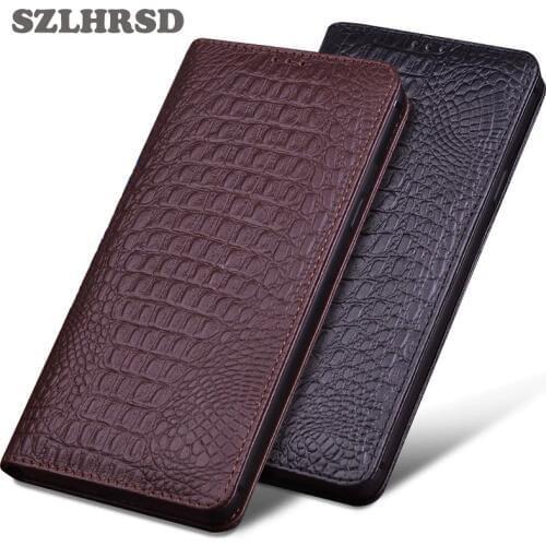 SZLHRSD Luxury Genuine Leather Flip Coque Case For Samsung Galaxy S9 Plus Phone Case With Kickstand For Samsung Galaxy S9 Case