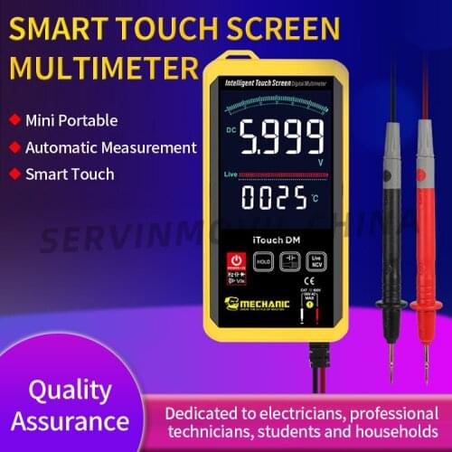 Digital Smart Touch Sreen Multimeter Capacitance Current Tester Voltmeter Ammeter Multi-function Digital Meter Power Energy