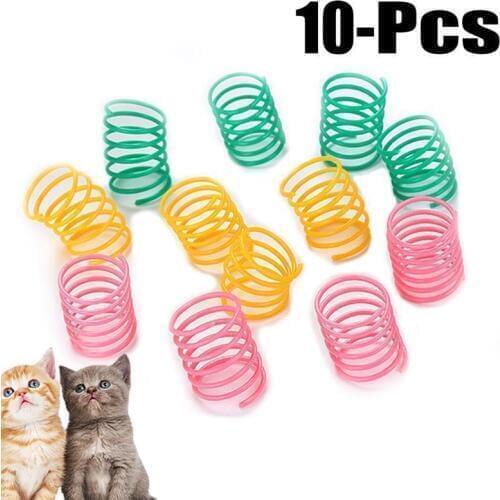 10pcs/Lot Legendog Cat toys Interactive Spring Toy Ball Wide Pet Kitten Toy Pet Products Cat Play Supplies Cats Playing Toy Pet