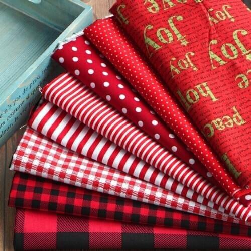 Red 90x110cm Series Cotton Quilting Fabric Patchwork Tissue Home for Baby/ Kids Suede Fabric Other Fabric Plain Printed Piece