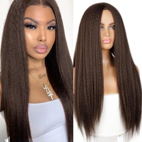 LISIHAIR Dreadlock Short Twist Curly Wig Ombre Brown For Black Women and Men Afro Synthetic Crochet Hair Faux Locs Braid Wigs