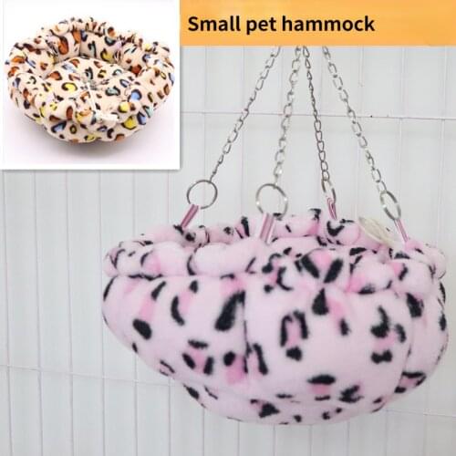 Small pet hammock Hamster drawstring nest squirrel nest Chipmunk Cage House sling hanging nest hammock Pets Supplies