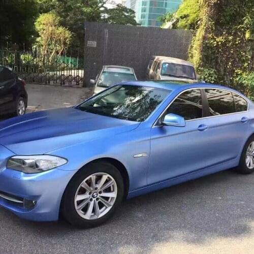 TSAUTOP car styling air free bubbles 1.52x20m Fog blue pearl metal film