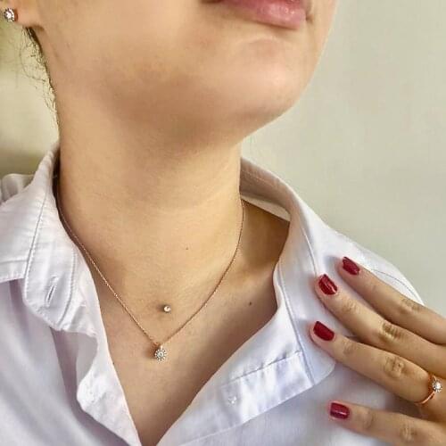 White Stone 925 Silver Set