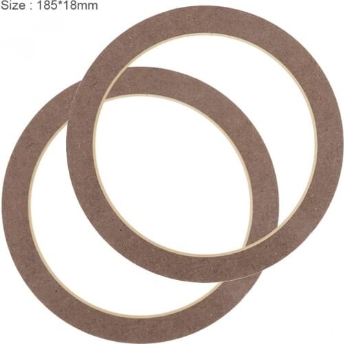 2pcs Car Horn Pad 6.5 Inch Car Speaker Pad Horn Pad Quake Proof Wooden Gasket for Car