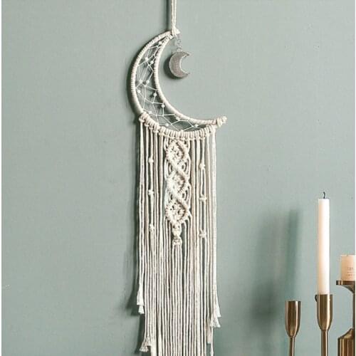 2021 New Metal Dream Catcher Moon Hoop for DIY Handmade Dreamcatcher Macrame Material Accessories Crafts