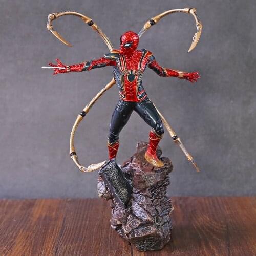Newest Avengers Iron Spider 1/10 Scale Statue PVC Action Figure Spider-Man Collectible Model Toys doll gift