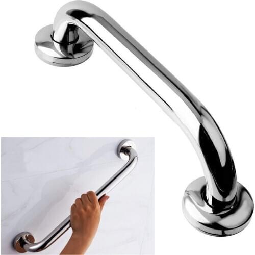 Bathroom Grab Bar, Bathtub Handrail Shower Safety Handle,Shower Grab Bar Elderly Helping Handle Stainless Steel Chromed 10 inch