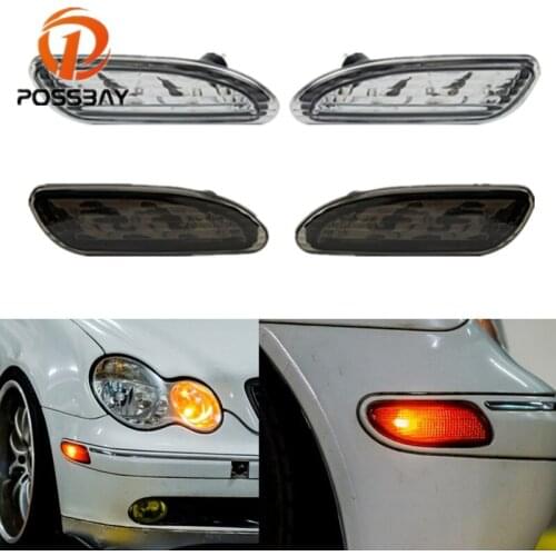 POSSBAY Side Marker Light Bumper Turn Signal Light For Benz W203 C-Class 2001-2007 Car Side Waring Lamp Auto Accessories
